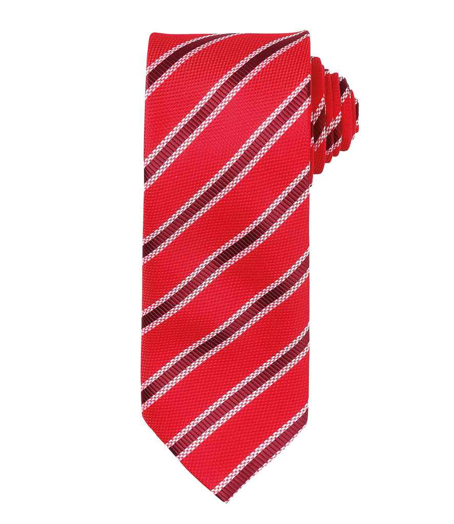 Premier Waffle Stripe Tie - FRONT