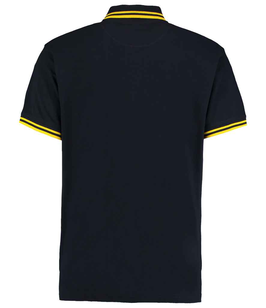 Kustom Kit Contrast Tipped Poly/Cotton Piqué Polo Shirt - BACK