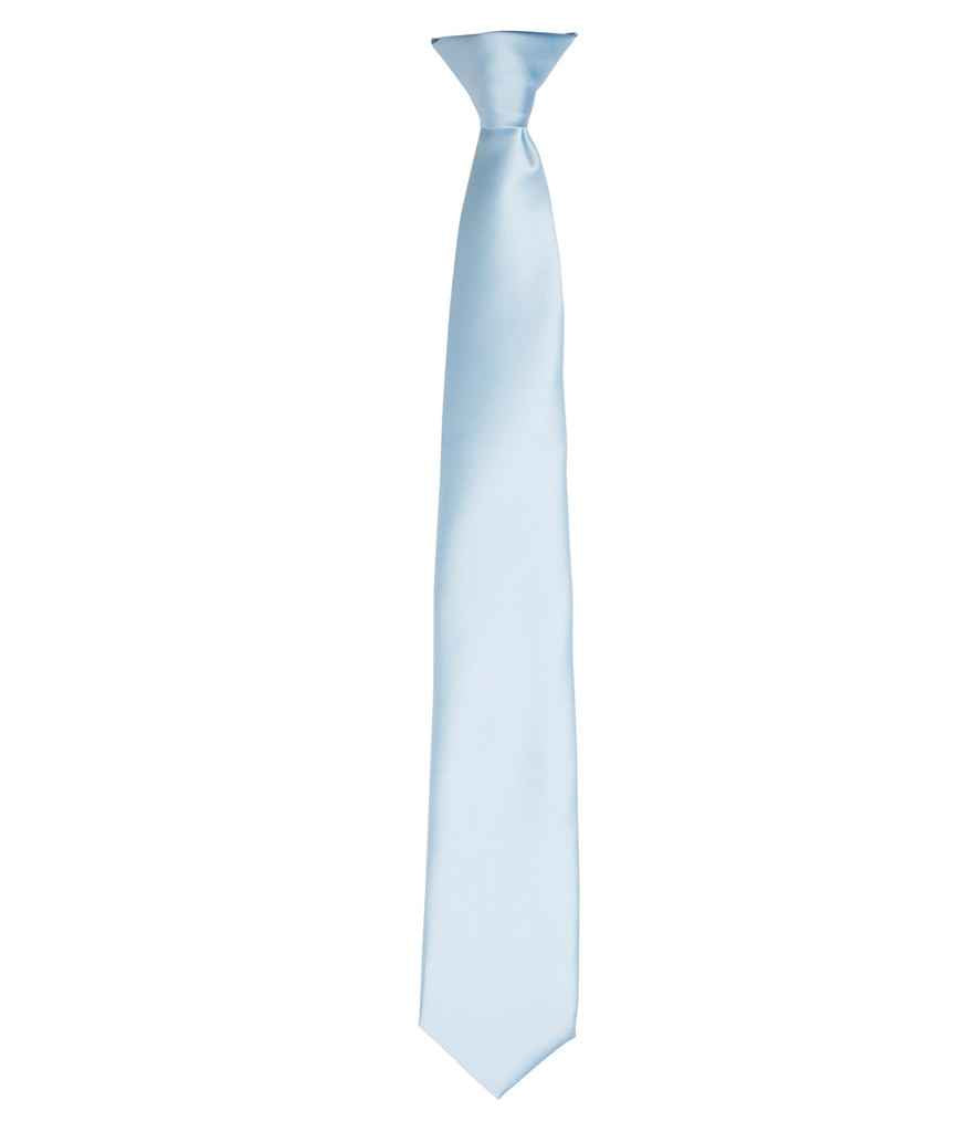 Premier 'Colours' Satin Clip Tie - FRONT