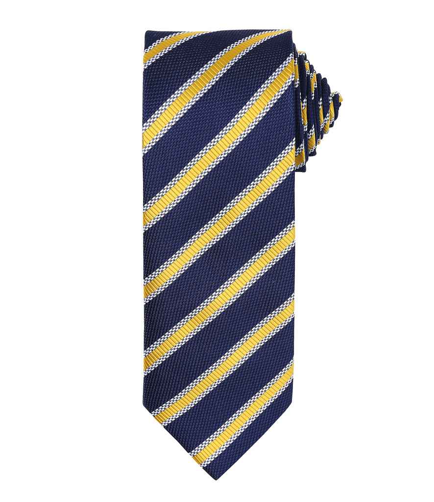 Premier Waffle Stripe Tie - FRONT