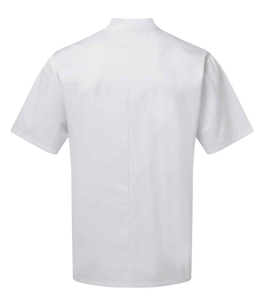 Premier Essential Short Sleeve Chef's Jacket - BACK