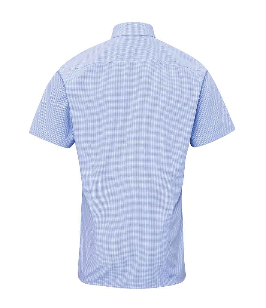 Premier Gingham Short Sleeve Shirt - BACK