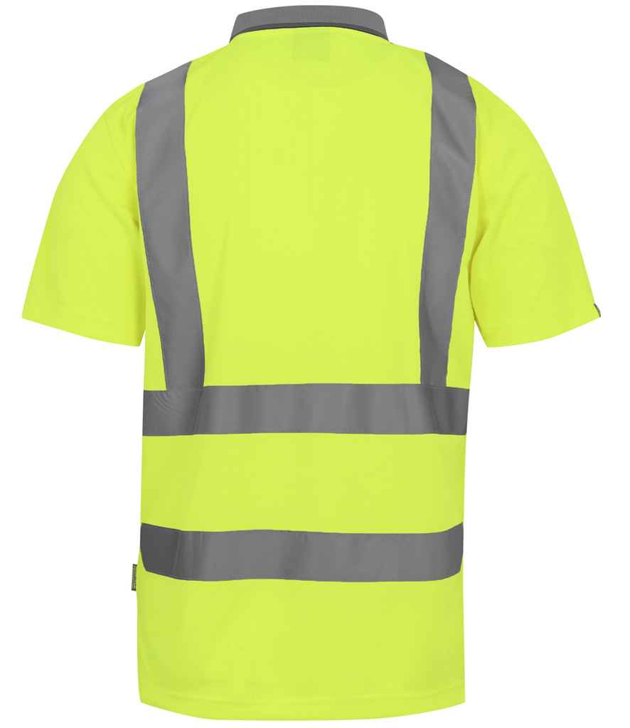Regatta High Visibility Pro Contract Polo Shirt - BACK