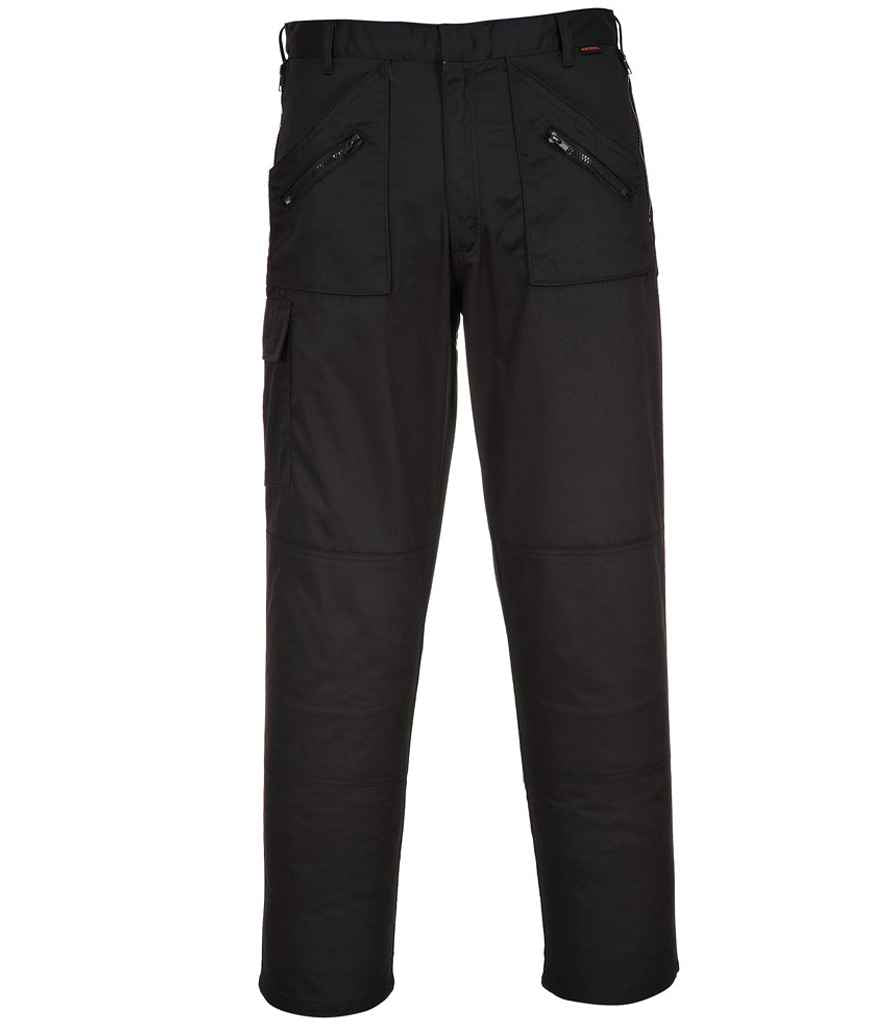 Portwest Action Trousers - Black (PW101) - FRONT