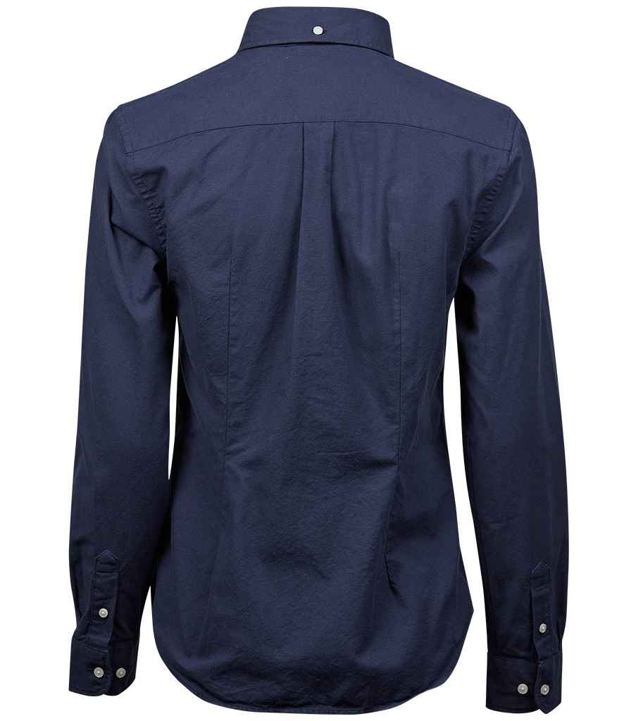 Tee Jays Ladies Perfect Long Sleeve Oxford Shirt - BACK