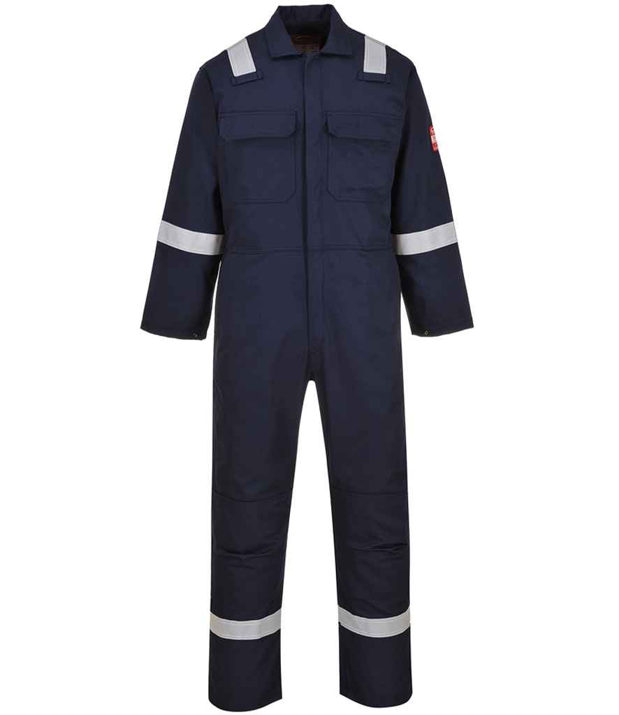 Portwest Bizweld™ Flame Resistant Iona Coverall - Navy (PW450) - FRONT
