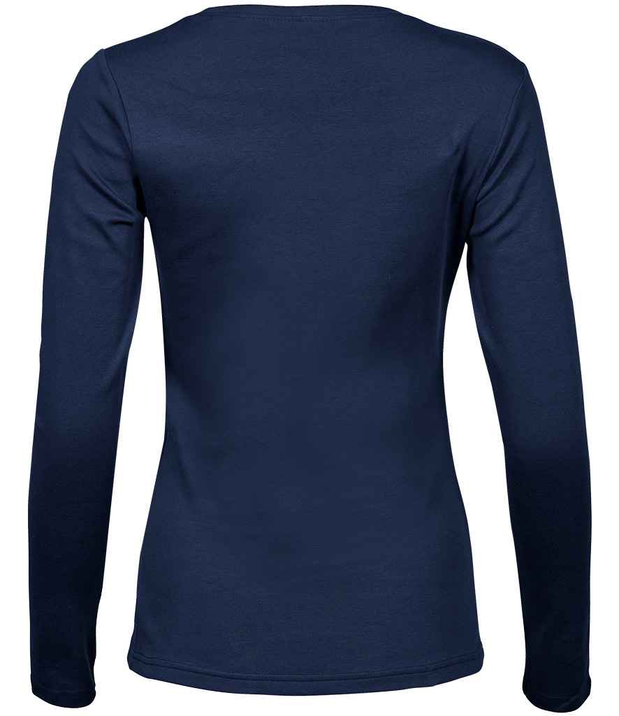 Tee Jays Ladies Long Sleeve Interlock T-Shirt - BACK