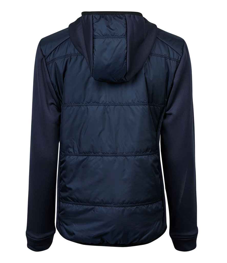 Tee Jays Ladies Hybrid-Stretch Hooded Jacket - BACK