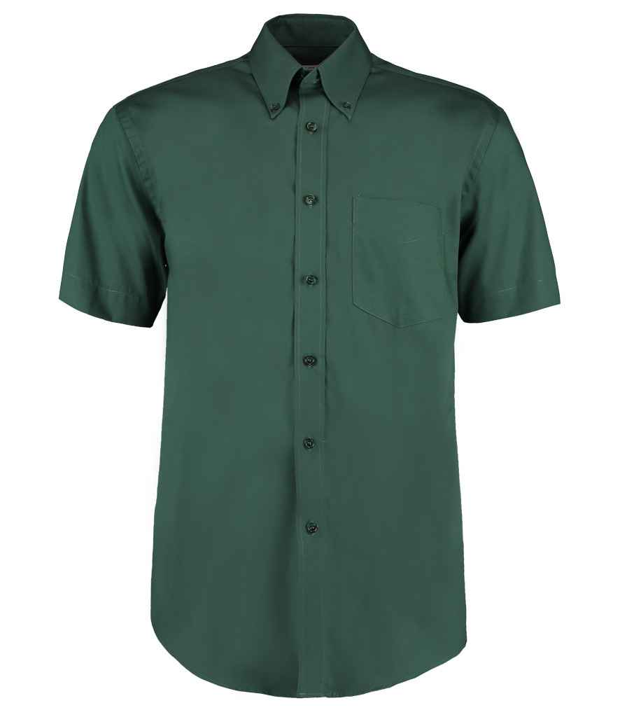 Kustom Kit Premium Short Sleeve Classic Fit Oxford Shirt - FRONT