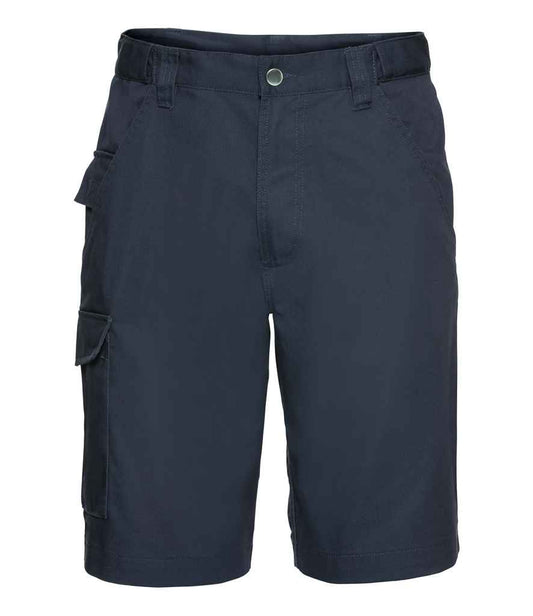 Russell Workwear Poly/Cotton Shorts - French Navy (002M)