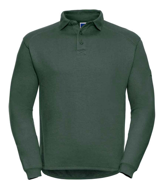 Russell Heavy Duty Collar Sweatshirt - Bottle Green (012M)