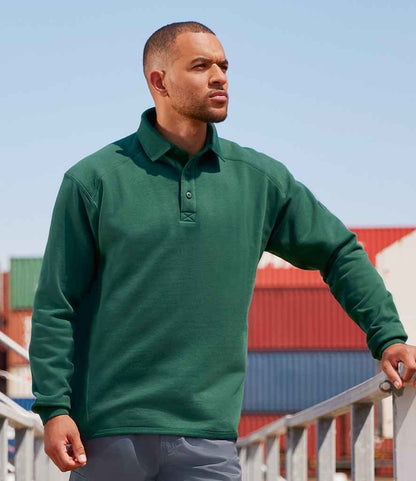 Russell Heavy Duty Collar Sweatshirt - Bottle Green (012M)