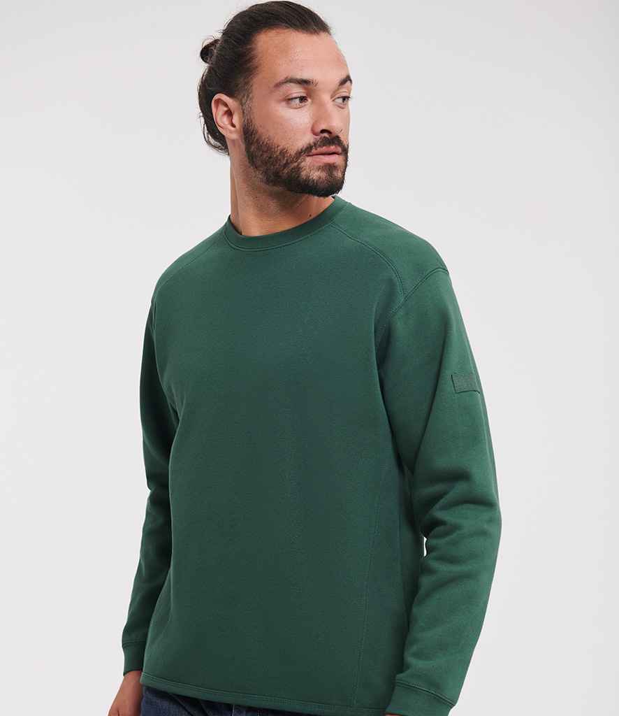 Russell Heavyweight Sweatshirt - Bottle Green (013M)