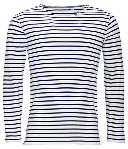 SOL'S Marine Long Sleeve Striped T-Shirt (01402)