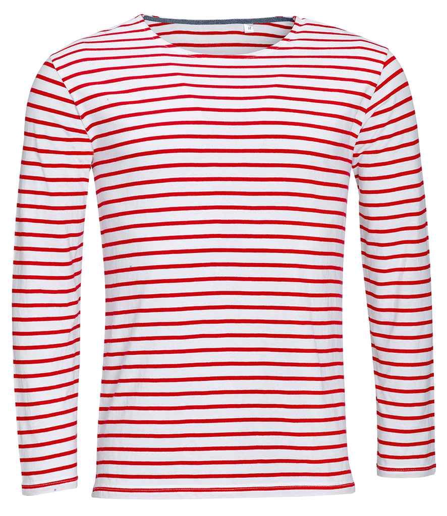 SOL'S Marine Long Sleeve Striped T-Shirt (01402)