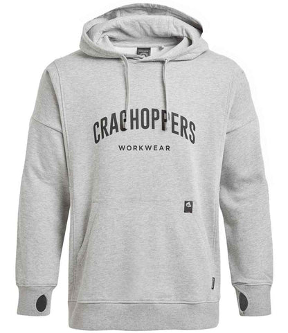 Craghoppers Workwear Oulston Hoodie - Soft Grey Marl (CR710) - back