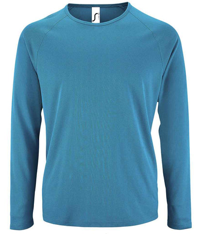SOL'S Sporty Long Sleeve Performance T-Shirt - Aqua (02071)