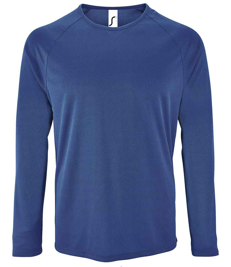 SOL'S Sporty Long Sleeve Performance T-Shirt - Royal Blue (02071)