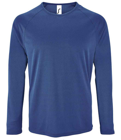 SOL'S Sporty Long Sleeve Performance T-Shirt - Royal Blue (02071)