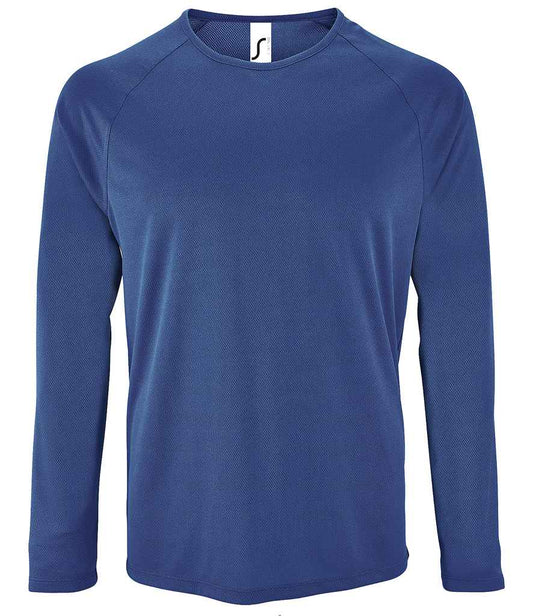 SOL'S Sporty Long Sleeve Performance T-Shirt - Royal Blue (02071)