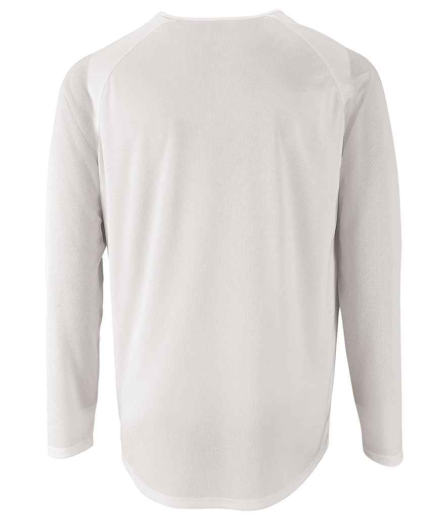 SOL'S Sporty Long Sleeve Performance T-Shirt - White (02071)