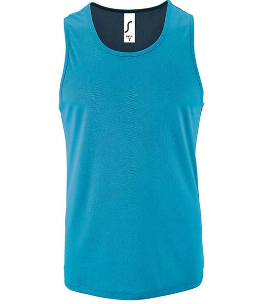 SOL'S Sporty Performance Tank Top - Aqua (02073)