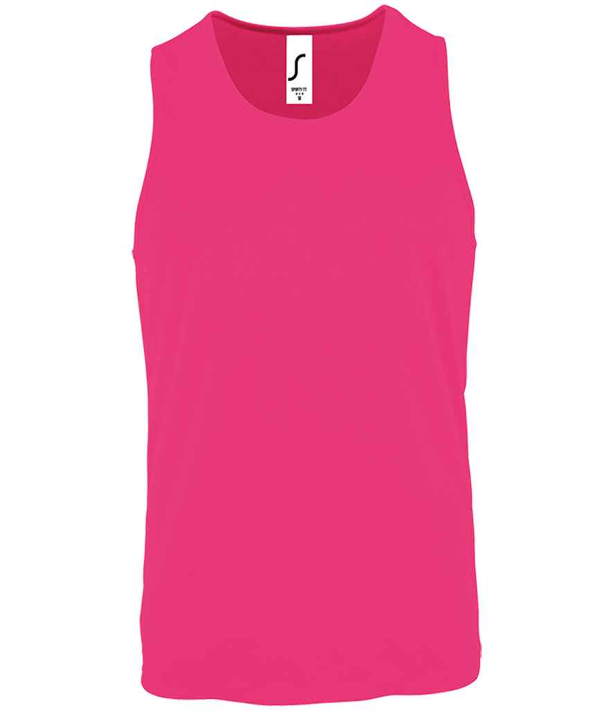 SOL'S Sporty Performance Tank Top - Neon Pink (02073)