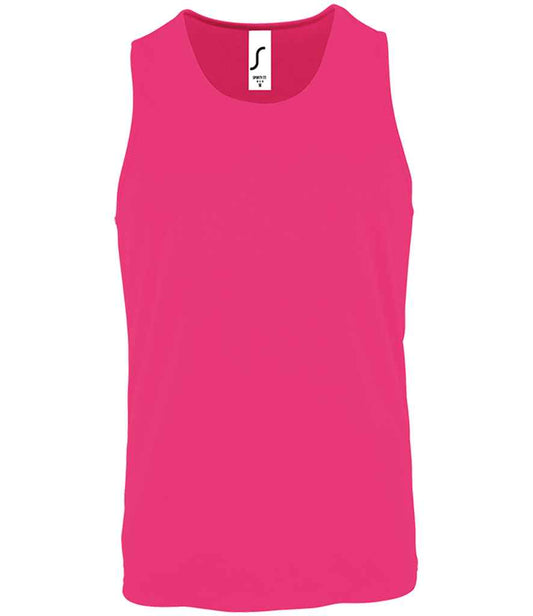SOL'S Sporty Performance Tank Top - Neon Pink (02073)