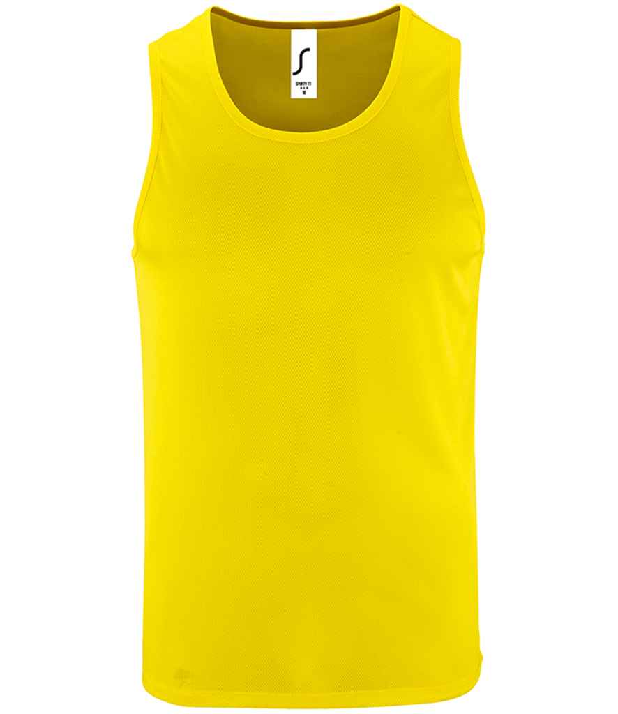 SOL'S Sporty Performance Tank Top - Neon Yellow (02073)