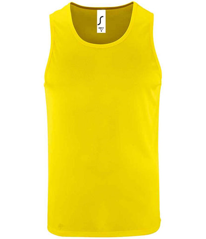 SOL'S Sporty Performance Tank Top - Neon Yellow (02073)