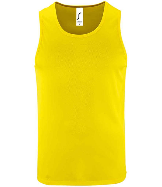 SOL'S Sporty Performance Tank Top - Neon Yellow (02073)