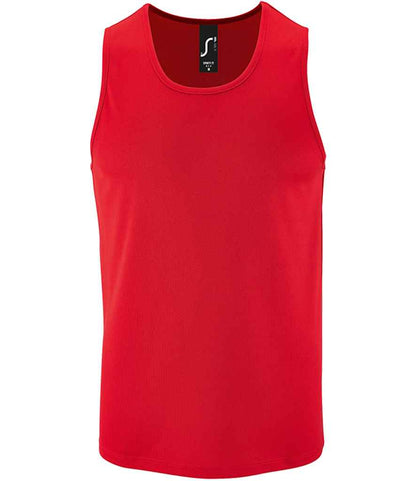 SOL'S Sporty Performance Tank Top - Red (02073)