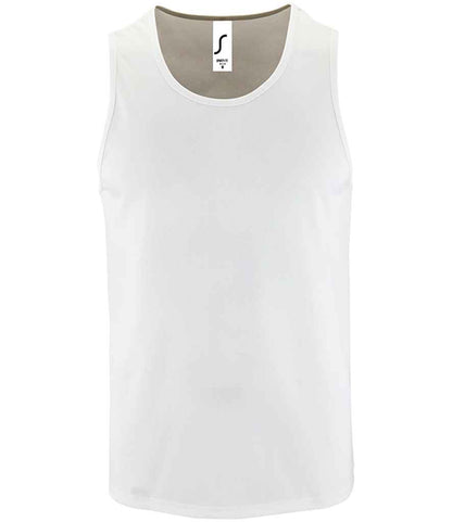 SOL'S Sporty Performance Tank Top - White (02073)