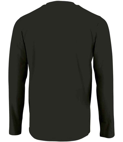 SOL'S Imperial Long Sleeve T-Shirt - Deep Black (02074)