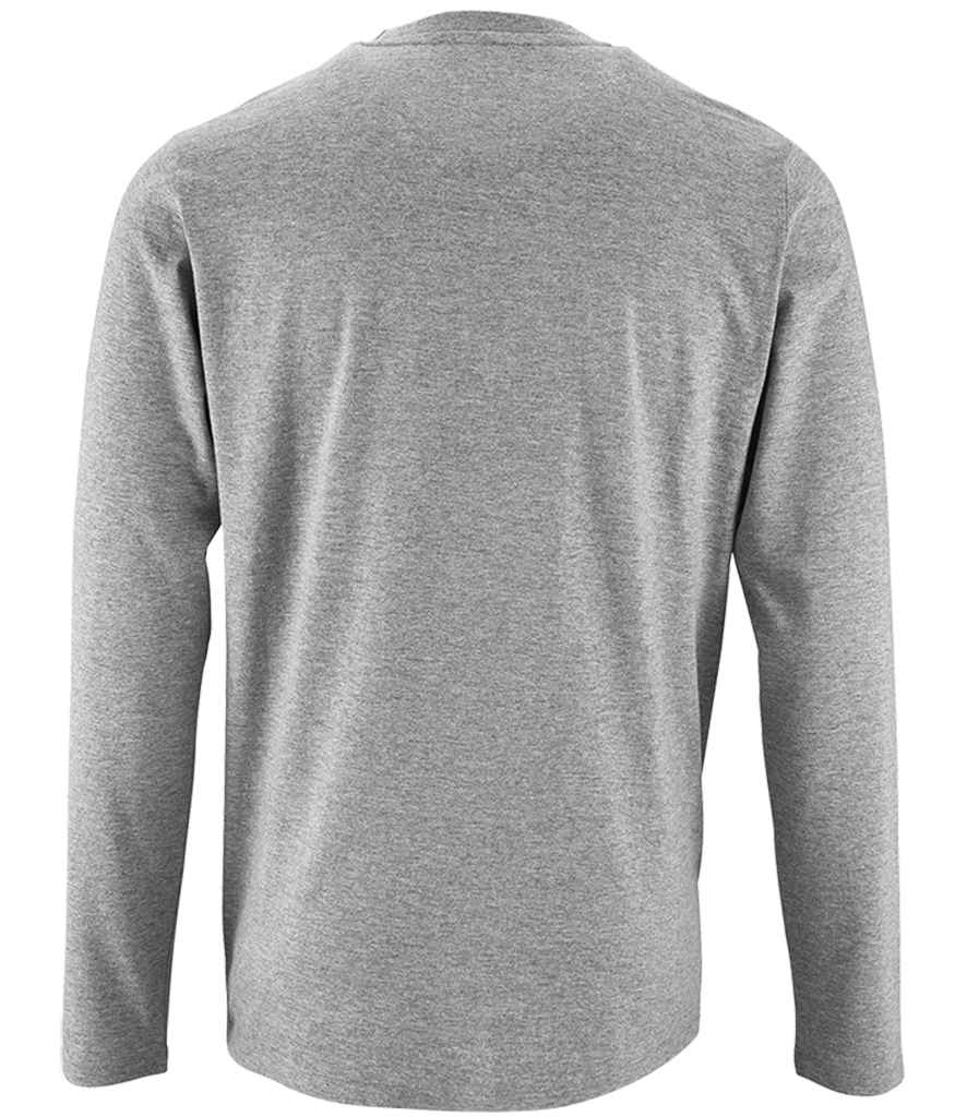 SOL'S Imperial Long Sleeve T-Shirt - Grey Marl (02074)