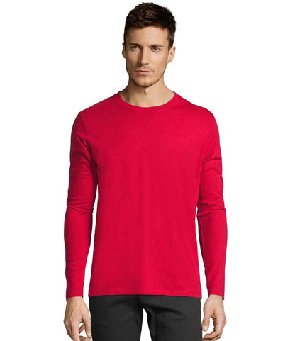 SOL'S Imperial Long Sleeve T-Shirt - Red (02074)