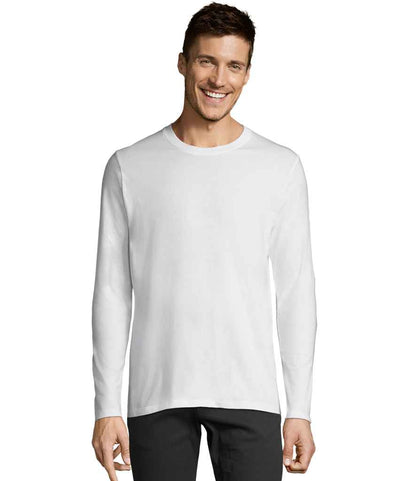SOL'S Imperial Long Sleeve T-Shirt - White (02074)