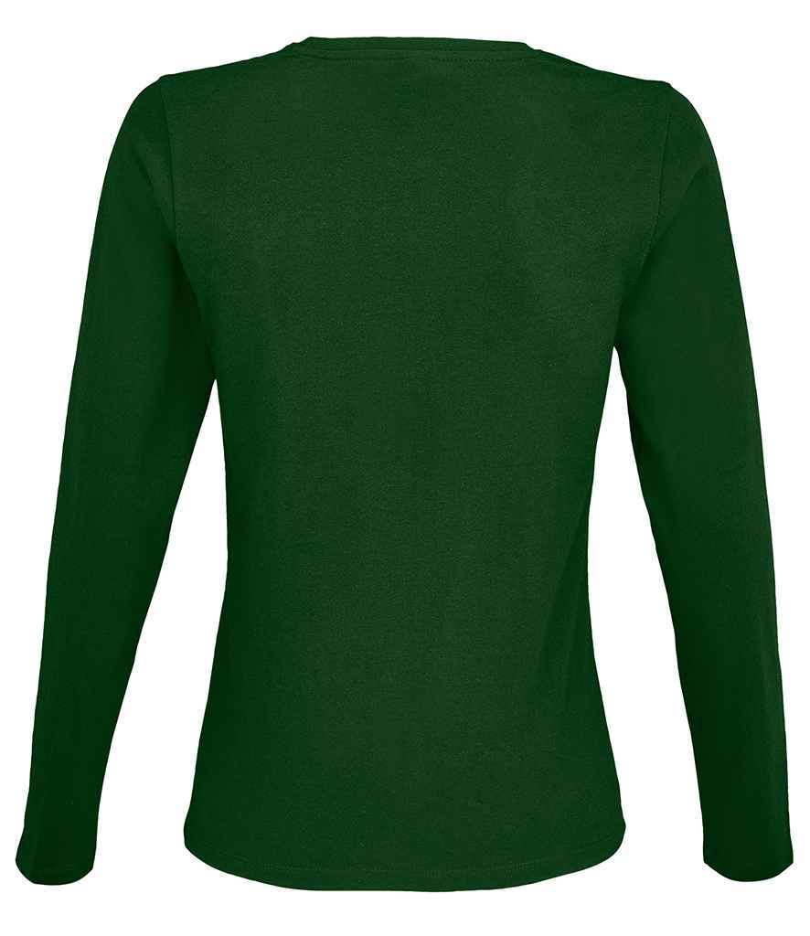 SOL'S Ladies Imperial Long Sleeve T-Shirt - Bottle Green (02075)