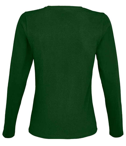 SOL'S Ladies Imperial Long Sleeve T-Shirt - Bottle Green (02075)