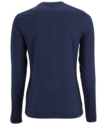 SOL'S Ladies Imperial Long Sleeve T-Shirt - French Navy (02075)