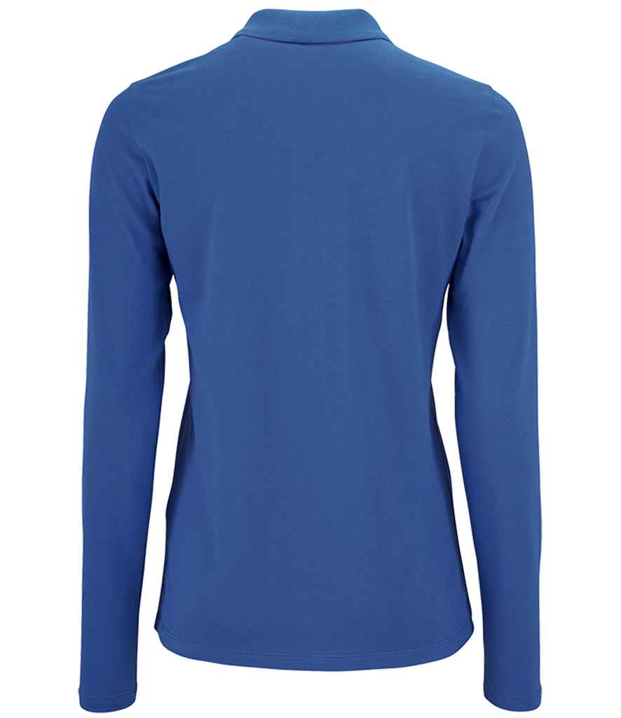 SOL'S Ladies Perfect Long Sleeve Piqué Polo Shirt - Royal Blue (02083)