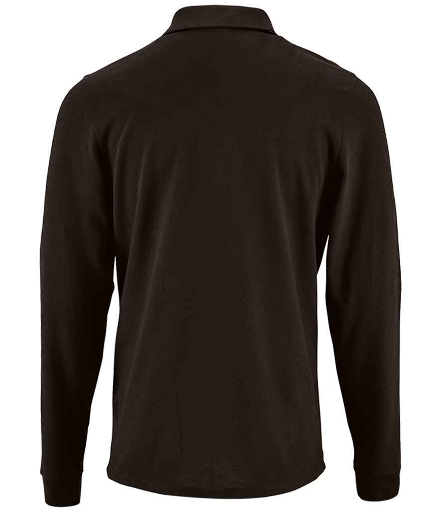SOL'S Perfect Long Sleeve Piqué Polo Shirt - Black (02087)