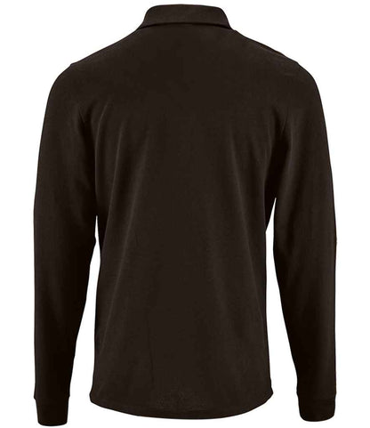 SOL'S Perfect Long Sleeve Piqué Polo Shirt - Black (02087)