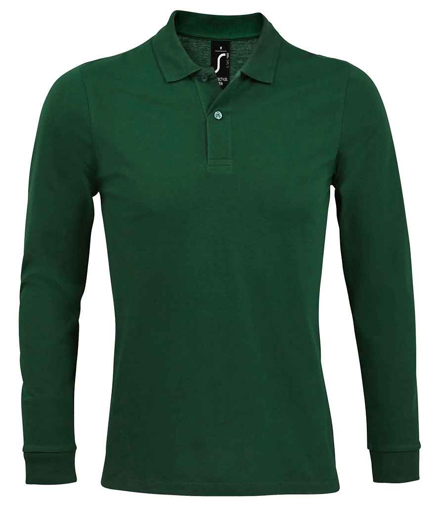 SOL'S Perfect Long Sleeve Piqué Polo Shirt - Bottle Green (02087)