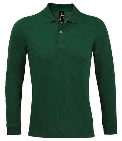 SOL'S Perfect Long Sleeve Piqué Polo Shirt - Bottle Green (02087)