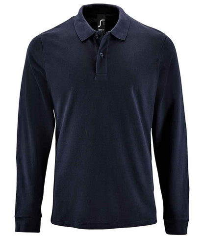 SOL'S Perfect Long Sleeve Piqué Polo Shirt - French Navy (02087)