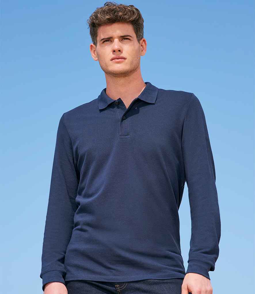 SOL'S Perfect Long Sleeve Piqué Polo Shirt - French Navy (02087)