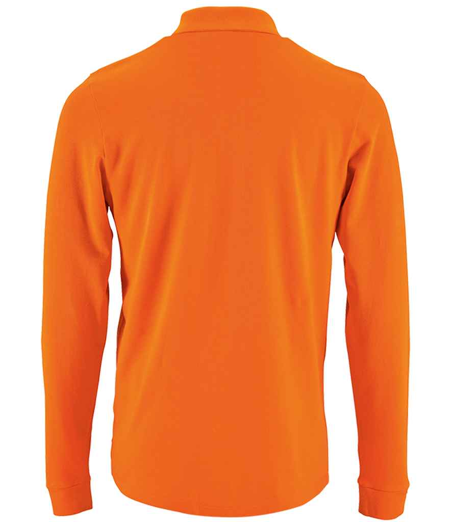 SOL'S Perfect Long Sleeve Piqué Polo Shirt - Orange (02087)