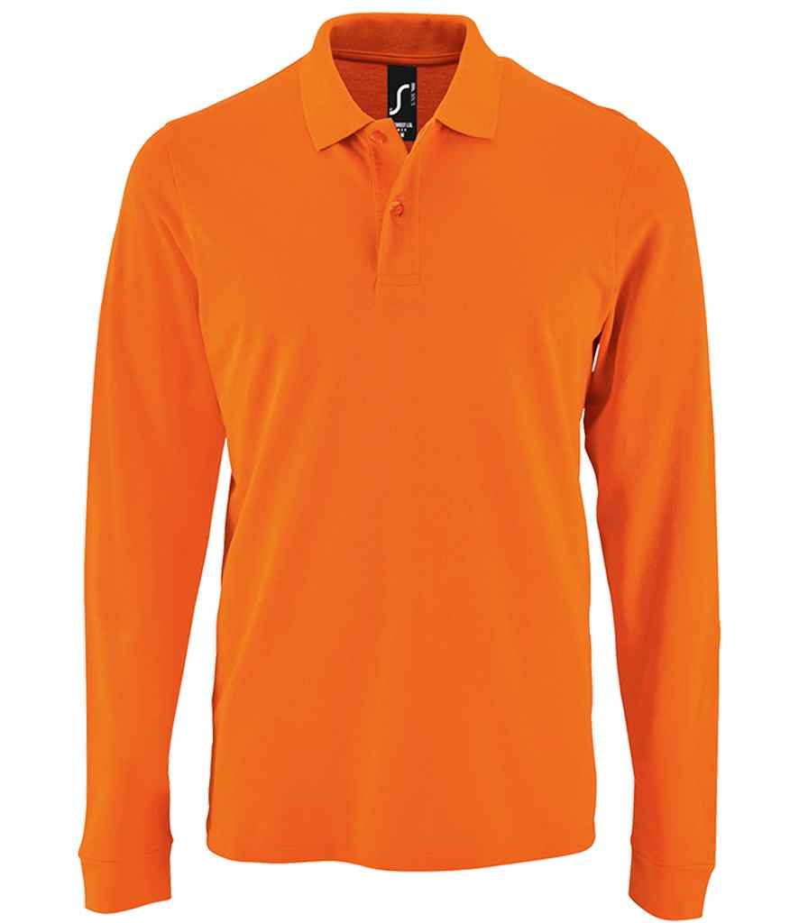 SOL'S Perfect Long Sleeve Piqué Polo Shirt - Orange (02087)