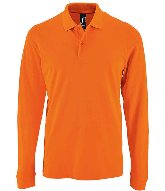 SOL'S Perfect Long Sleeve Piqué Polo Shirt - Orange (02087)